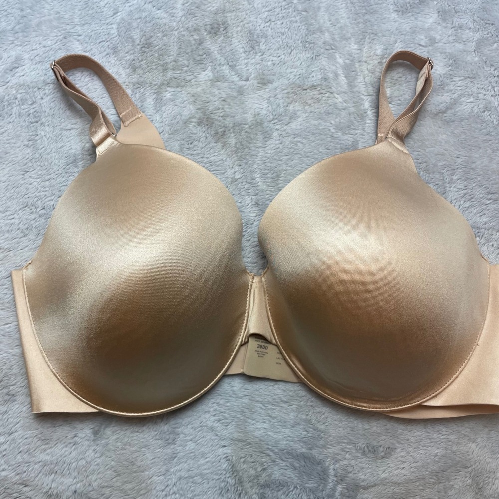 Soma Womens Vanishing Back Bra Size 38DD Tan Full‎ Coverage Underwire Smoothing